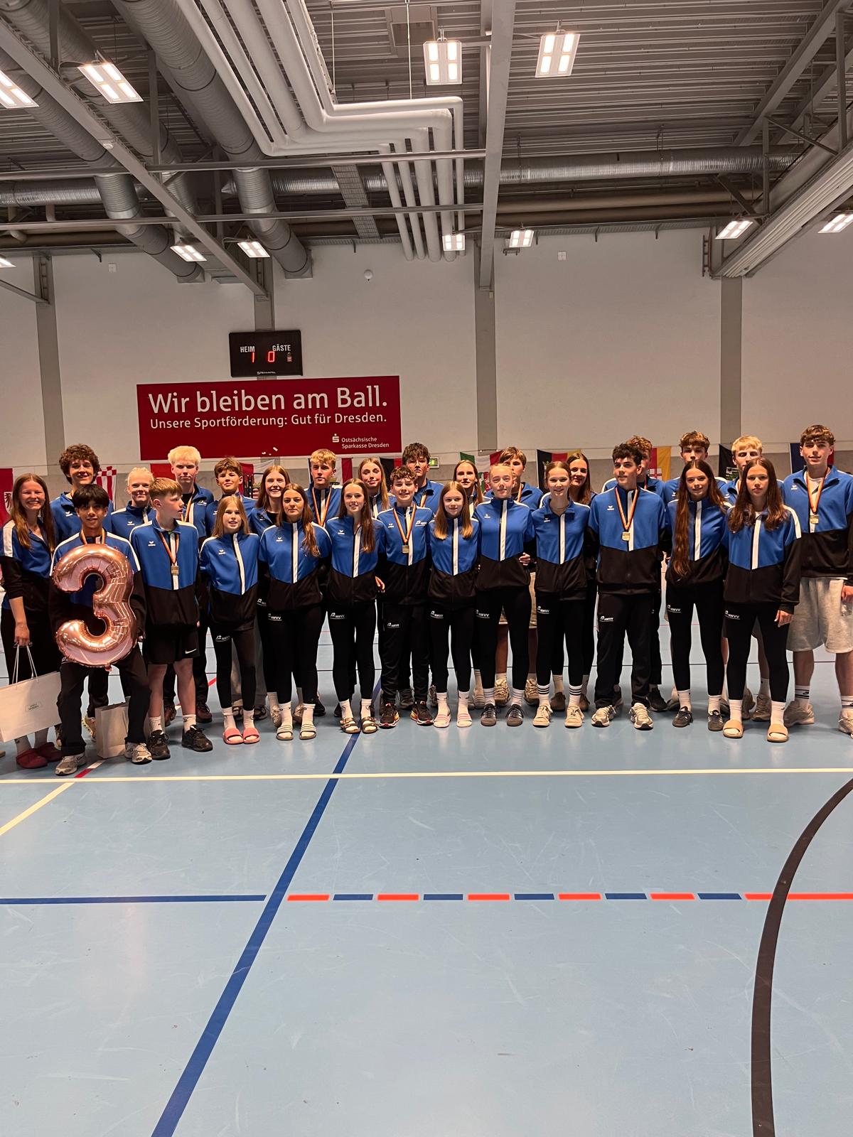 NWVV-Nachwuchs: Bronze für die U16m, Platz 13 für die U16w beim Bundespokal in Dresden 